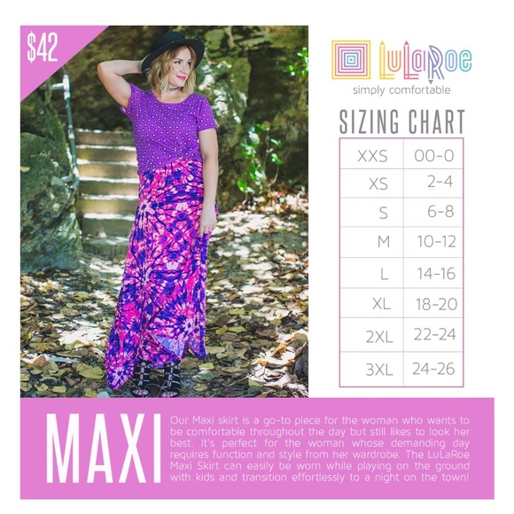 Lularoe maxi skirt - Picture 4 of 5
